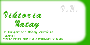 viktoria matay business card