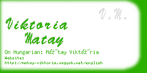 viktoria matay business card